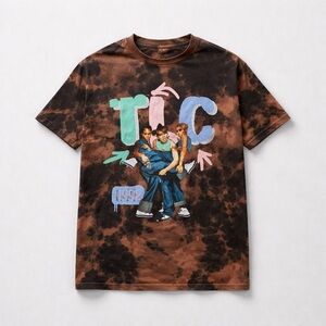 TLC Black Tie-Dye Graphic Tee